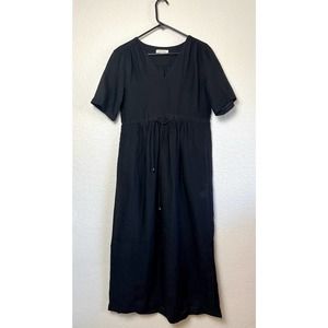 Masscob Macarella Linen Dress - Size XS - Black - NWOT - MSRP: $495